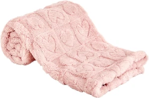 Fleece Baby Blanket Heart Checkered Blanket, Ultra Soft Cozy Baby Blankets for G - Picture 1 of 12