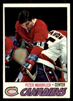 1977 Topps Hockey #205 Peter Mahovlich NM - Image 1 of 2