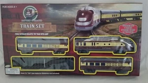 Juego de tren a batería con edades ligeras 4+ tren expreso/2 vagones de tren/vías - Imagen 1 de 8