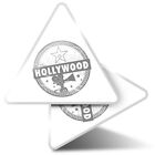 2 x Triangle Stickers  10cm - BW - Hollywood Stars Cinema Film  #35017