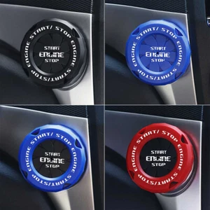 Car Ignition Engine Start Stop Push Button Trim Cover Cap Interior Accessories - Picture 1 of 16