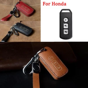 Genuine Leather Car Key case Cover For Honda X ADV SH 300 150 125 Forza PCX150 - Foto 1 di 8