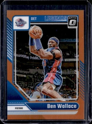 Pistones Donruss Optic Ben Wallace Legends naranja #8/175 2024-25 Foto 1 de 2
