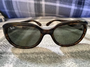 Ray-Ban Jackie Ohh RB4101 710 Havana Tortoise Gradient Brown Sunglasses *Flaws - Picture 1 of 17