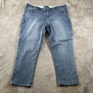 Democracy Ab Solution Jeans hoher Bund gerade Stretch Damen mittlere Waschung Größe 20W - Bild 1 von 9