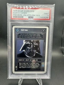 1995 Star Wars CCG Unlimited Darth Vader PSA 9 MINT Decipher RARE only 11 higher - Picture 1 of 2