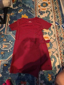 Vineyard Vines 3t Girls Red Striped Dress - Picture 1 of 1