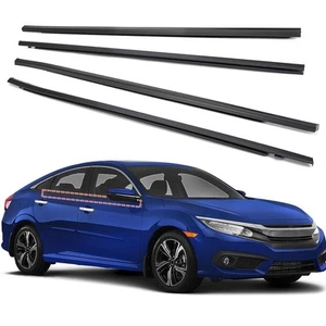Car Window Weather Stripping Molding Trim Belt,with Honda Civic 2016-2021 4-D... - Picture 1 of 7