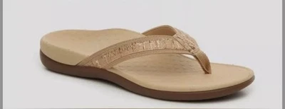 Mujer-Vionic-Orthaheel-Tide-II-Flip-Flop-Sandalia Corcho Dorado Talla 9 EU 41 Nuevo Foto 1 de 4