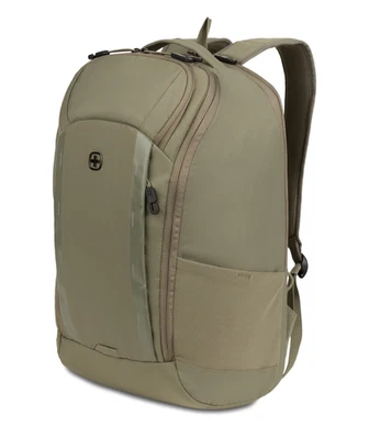 Mochila para portátil Swissgear Viibe Pro 18,5" con cremalleras antiagarre - Oliva Foto 1 de 4