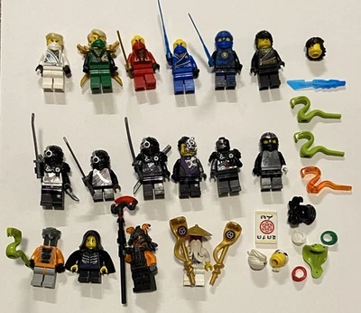 LEGO Ninjago Minifigure Lot of 16 Figures Parts and Pieces AS IS READ - Image 1 of 4