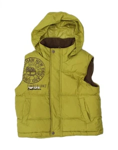 Chaleco acolchado con capucha gráfico para bebés niños TIMBERLAND verde 18-24 meses RT01 - Imagen 1 de 4