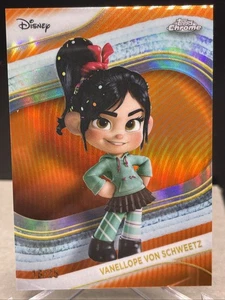 Vanellope Von Schweetz 2025 Topps Chrome Disney Orange Refractor 16/25 - Picture 1 of 2