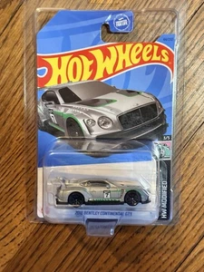 Hot Wheels - 2023 HW Modified 3/5 2018 Bentley Continental GT3 44/250 SILVER NUOVO - Foto 1 di 1