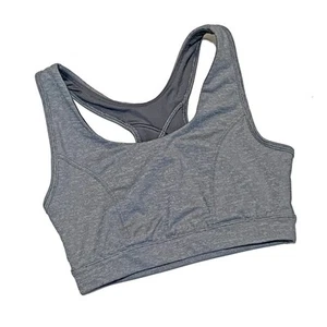 Tek Gear Workout Gear, Heather Gray Pullover Unpadded Sports Bra, size S - Picture 1 of 3
