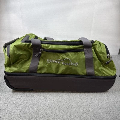 Eddie Bauer нейлона прокатки жесткий низ спортивная сумка чемодан багажа зеленый - Изображение 1 из 4