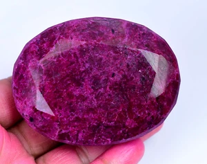 1086.0 Ct Natural Huge Blood Red Ruby Oval Certified Loose Gemstone - Picture 1 of 5