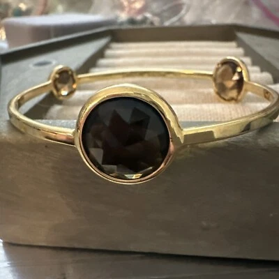 BRAZALETE BRAZALETE HENRI BENDEL ORO CRISTAL JOYA FIRMADO POR EL DISEÑADOR Foto 1 de 4