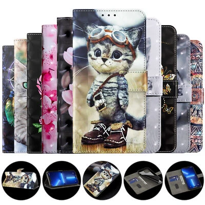 Wolf Butterfly Flower Cat Phone Case For Samsung S24 S23 A15 A25 A35 A55 A14 A24 - Image 1 of 4