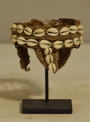 Papua New Guinea Armband Iatmul Tribe Bush Twine Cowrie Shell - Image 1 of 4