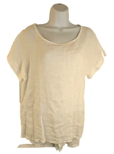 Terzo Millennio, Women's Linen Tunic, White, Size M, New With Tags - Picture 1 of 3