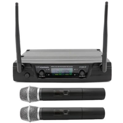 SINEXTESIS Radiomicrofono UHF Doppio Palmare 825.700 - 831.200MHz - Immagine 1 di 2