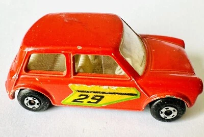 Matchbox Superfast 1970 Racing Mini No. 29 Red Orange Color Mini Copper Toy - Image 1 of 4