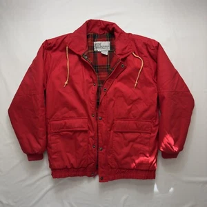 Vintage 80s/90s Masterpiece Apparel Heavy Parka Size M Korea Puffy Flannel - Picture 1 of 12