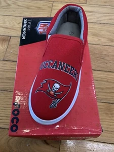 FOCO NFL TEAM BUCCANEERS SNEAKER CANVAS WOMENS SHOE SZ 7 NEW BUCS FOOTBALL - Picture 1 of 2