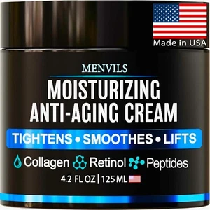 Mens Face Moisturizer Cream -Anti Aging & Wrinkle Cream -Face Moisturizer 4.2OZ - Picture 1 of 5
