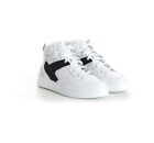 CELINE High Top Sneaker - White/Black Calfskin Leather