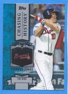 2013 Topps Chasing History #CH26 Chipper Jones Braves - Picture 1 of 1
