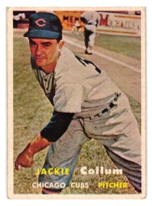 1957 Topps Baseball set MID SERIES #268 Jackie Collum EX+ Chicago Cubs Free Ship - Picture 1 of 2