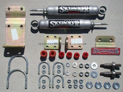 DUAL FRONT STEERING STABILIZER SHOCK KIT 2018-24 JEEP WRANGLER JL w/ LIFT — 第 1/4 张图片