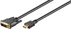2m HDMI - DVI Kabel vergoldet + Ferritkern HDTV 3D#e666