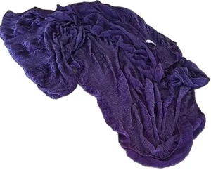 Lavello ~ PURPLE PLUM ~ Color on Color Striped ~ Sheer Neck Scarf ~ 16" x 66" - Picture 1 of 6