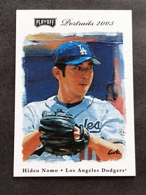 2003 Playoff Portraits Promo Hideo Nomo Los Angeles Dodgers #17 - Image 1 of 2