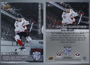 2023 Upper Deck All-Sports Game Dated Moments Silver Dylan Guenther #4
