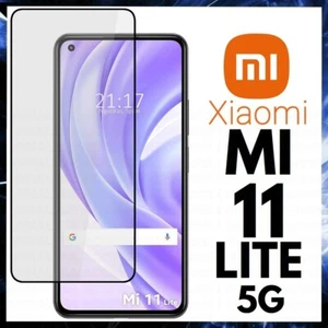 For XIAOMI MI 11 LITE 5G CURVED SCREEN PROTECTOR 9D FULL COVER TEMPERED GLASS - Picture 1 of 9