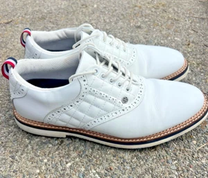 G/Fore G4 Quilted Saddle Gallivanter Men's Golf Shoes G4MS22EF03 Size 10 - Picture 1 of 9