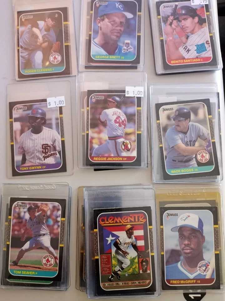 Singles de béisbol Donruss 1987 que elijas de la lista Foto 1 de 1