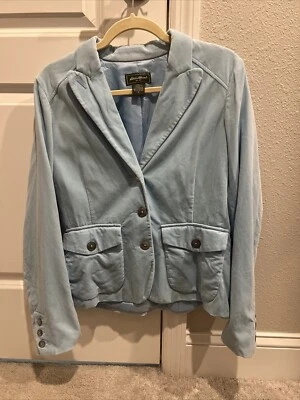 EUC Eddie Bauer Blazer Jacket Women’s Sz 8 Light Blue - Image 1 of 2