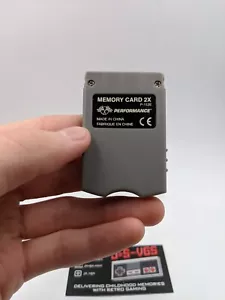 PS1A - Sony Playstation 1 PS1 Console Memory Card 2X Performance GRAY P-112E - Picture 1 of 2