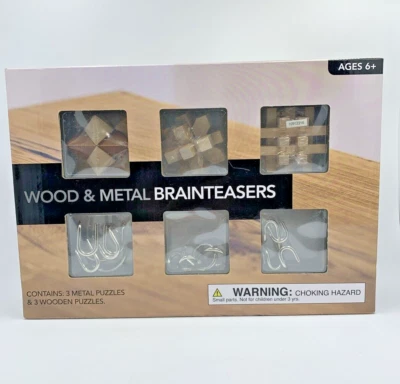 wooden and metal brain teasers - Image 1 of 4