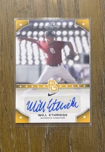 2015 Leaf Perfect Game National Showcase Gold /50 Will Ethridge Autogramm #PG-WE1 - Bild 1 von 2