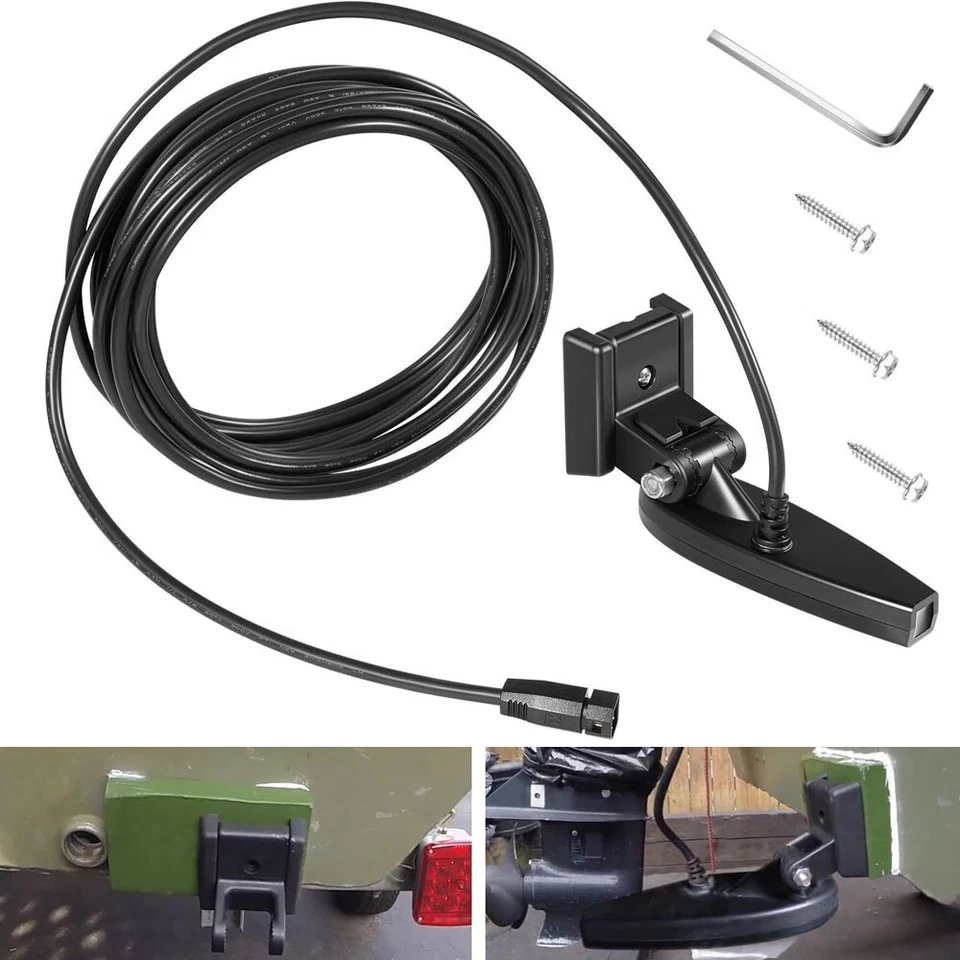 FOR HELIX Transom Mount Transducer For Humminbird 710295-1 Helix 7/8 CHIRP MEGA DI GPS G3