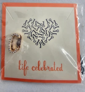 Keep Collective Lettera "C" Pave Oro Rosa per Braccialetto NUOVO Charm - Foto 1 di 3