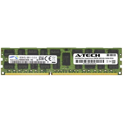 16GB PC3L-12800R Supermicro MEM-DR316L-SL06-ER16 Equivalent Server Memory RAM - Image 1 of 2