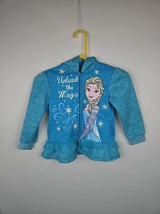 Disney Sweater Kids Size 5 Blue Tutu Style With Princess Design - Picture 1 of 10