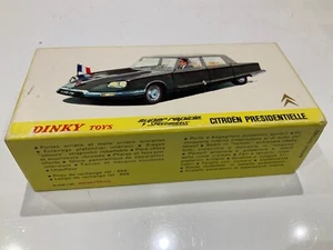 French Dinky Toys 1435 Citroen Presidentielle Box Lid Only - Picture 1 of 8